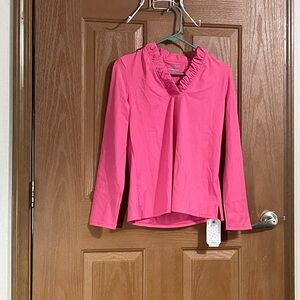 Pink Ruffled Women's Blouse